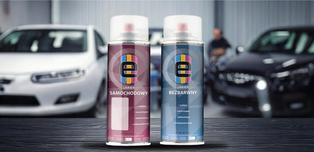 LAKIER SAMOCHODOWY SPRAY + BEZBARWNY POŁYSK KAŻDY KOLOR E-LAKIERNIA