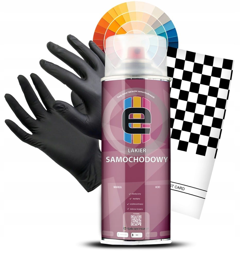 LAKIER SAMOCHODOWY SPRAY + BEZBARWNY POŁYSK KAŻDY KOLOR E-LAKIERNIA