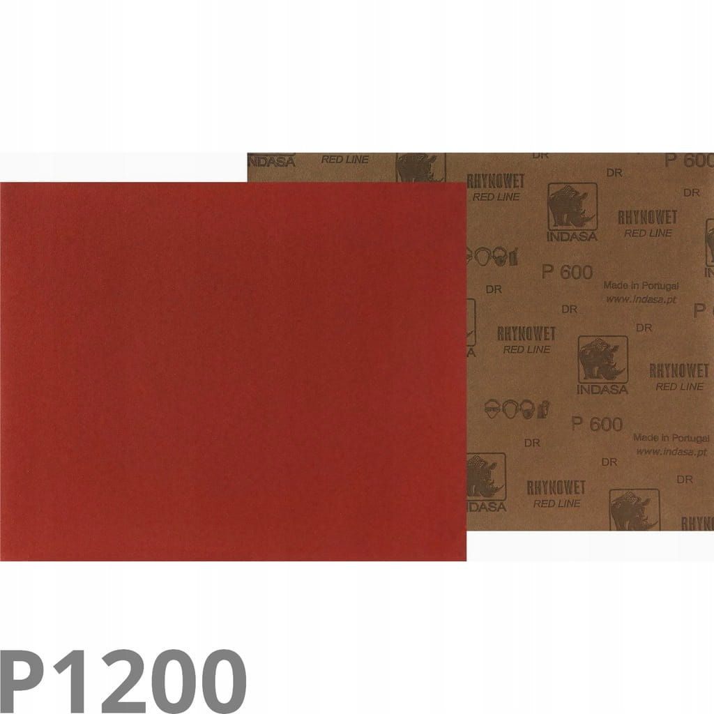 INDASA Red Line Papier ścierny wodny P1200