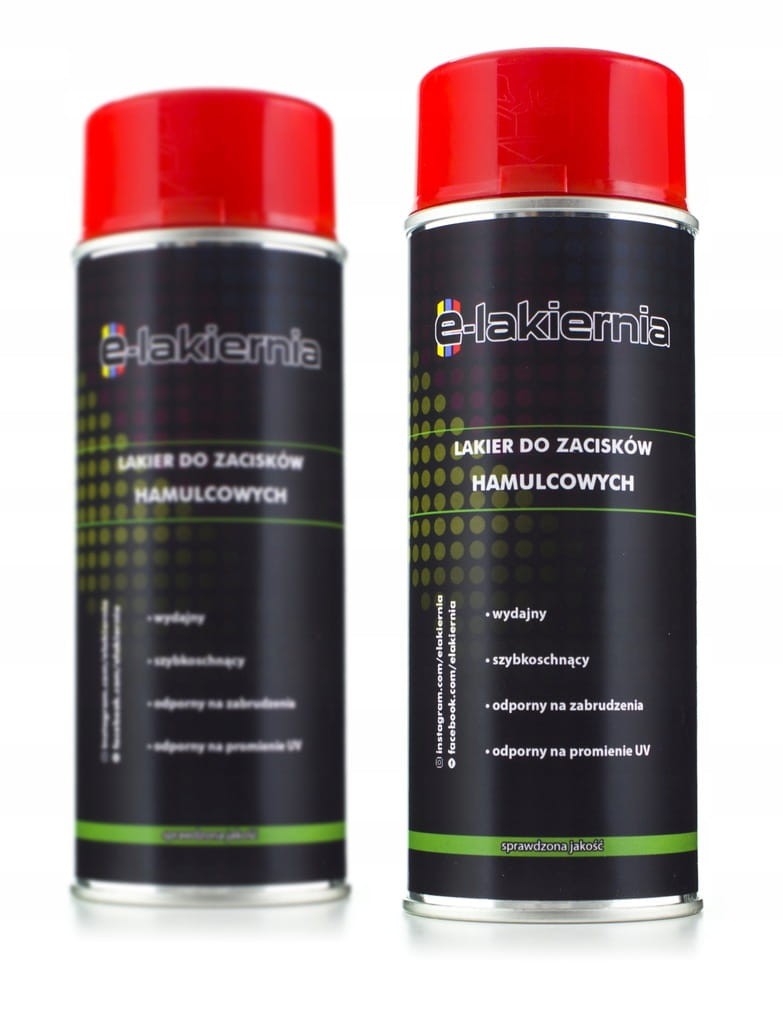 e-lakiernia LAKIER DO ZACISKÓW CZERWONY 400ml