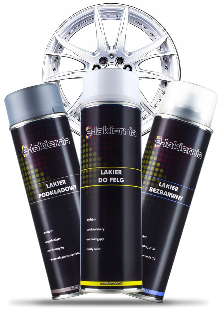 ZESTAW DO RENOWACJI FELG 3 x 500ML - BIAŁY