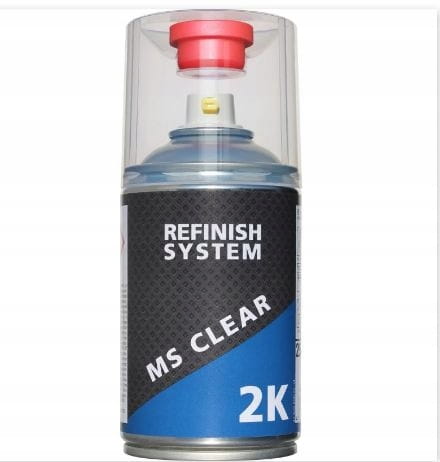 SPRAY ZESTAW DO LAMP REFLEKORÓW LAKIER BEZBARWNY KLAR 2K + UTWARDZACZ 250ml