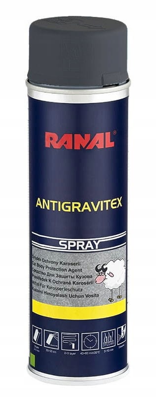 RANAL Środek ochrony karoserii 500ml Czarny