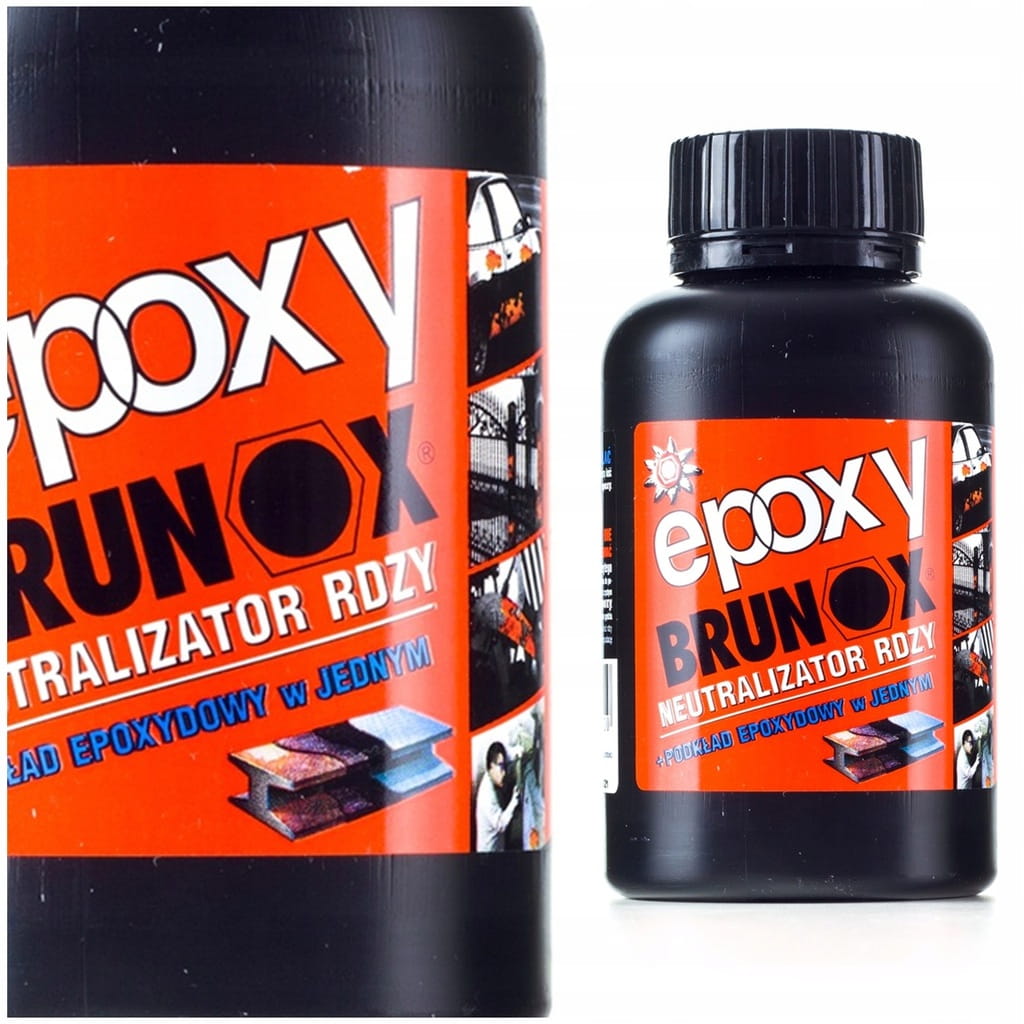 BRUNOX EPOXY ODRDZEWIACZ 2w1 NEUTRALIZATOR RDZY PODKŁAD 250ml