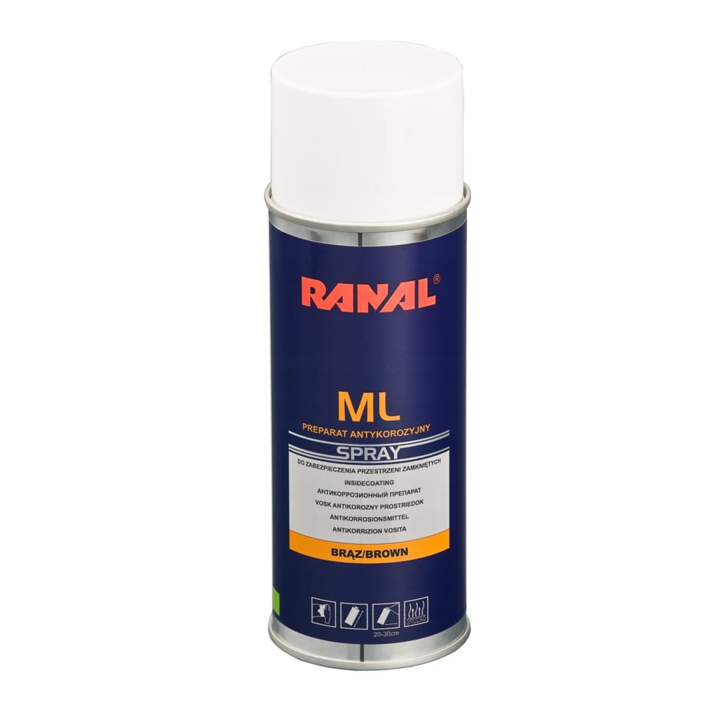 RANAL SPRAY FLUIDOL DO PROFILI ZAMKNIĘTYCH BRĄZOWY 400ML